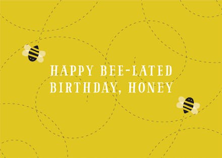 Busy Bee - Birthday Card