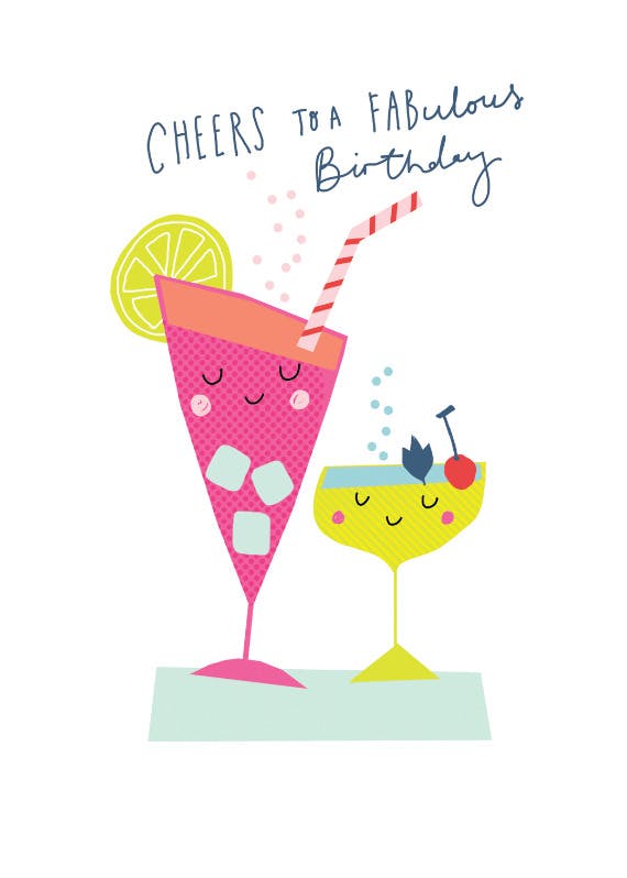 Cheers to your years - happy birthday card