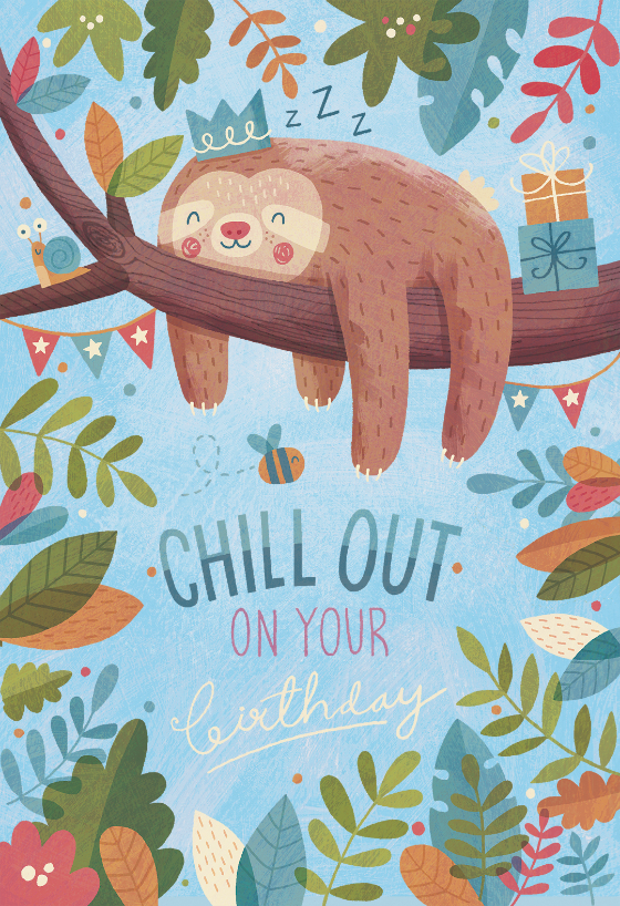 chill out birthday birthday card greetings island