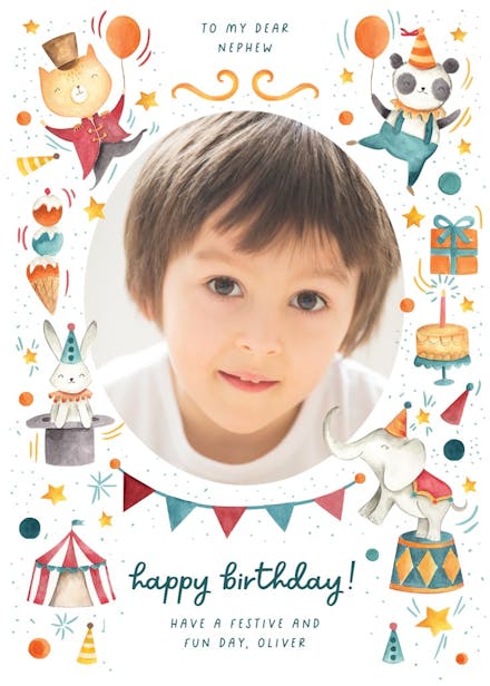 Circus - birthday card