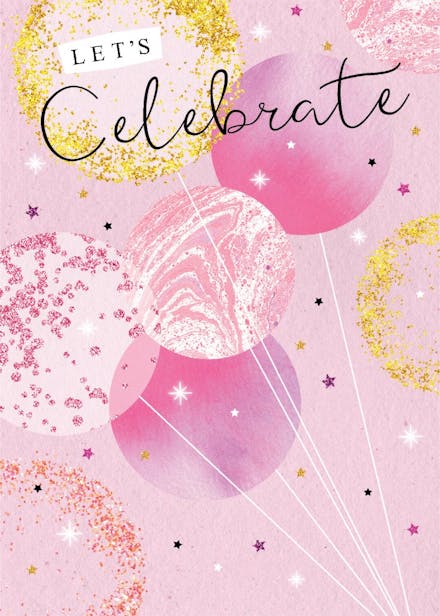 Confetti ready - birthday card