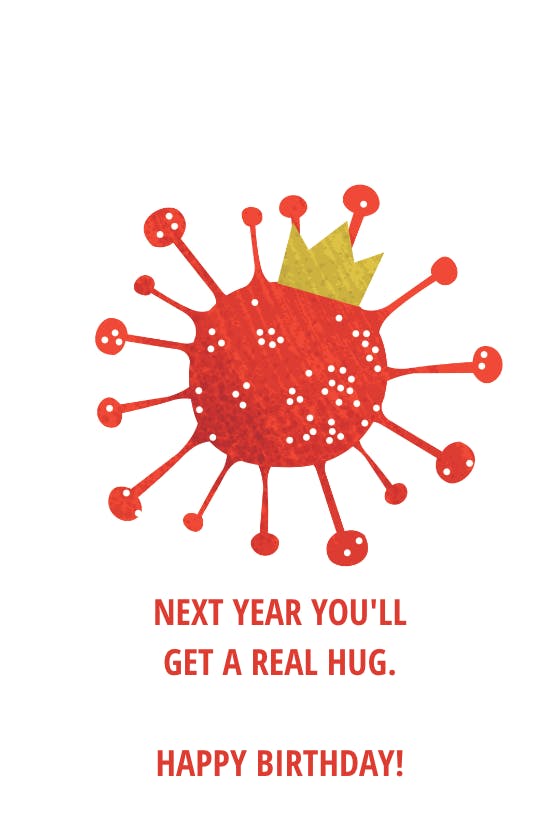 Coronavirus Hug Birthday Card Free Greetings Island