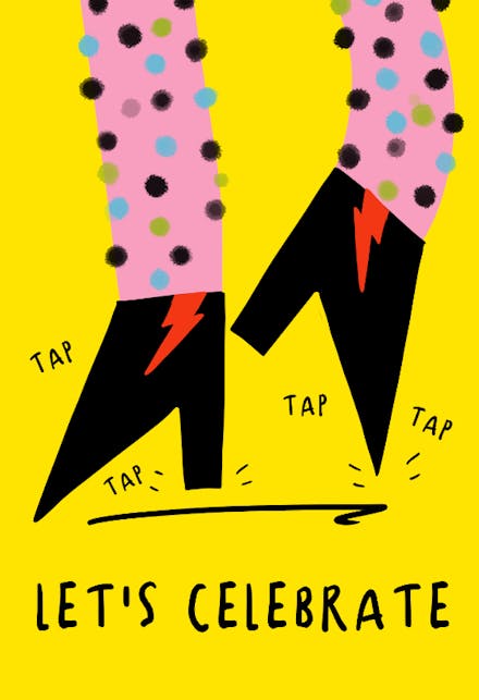 Dance and celebrate - Happy Birthday Card