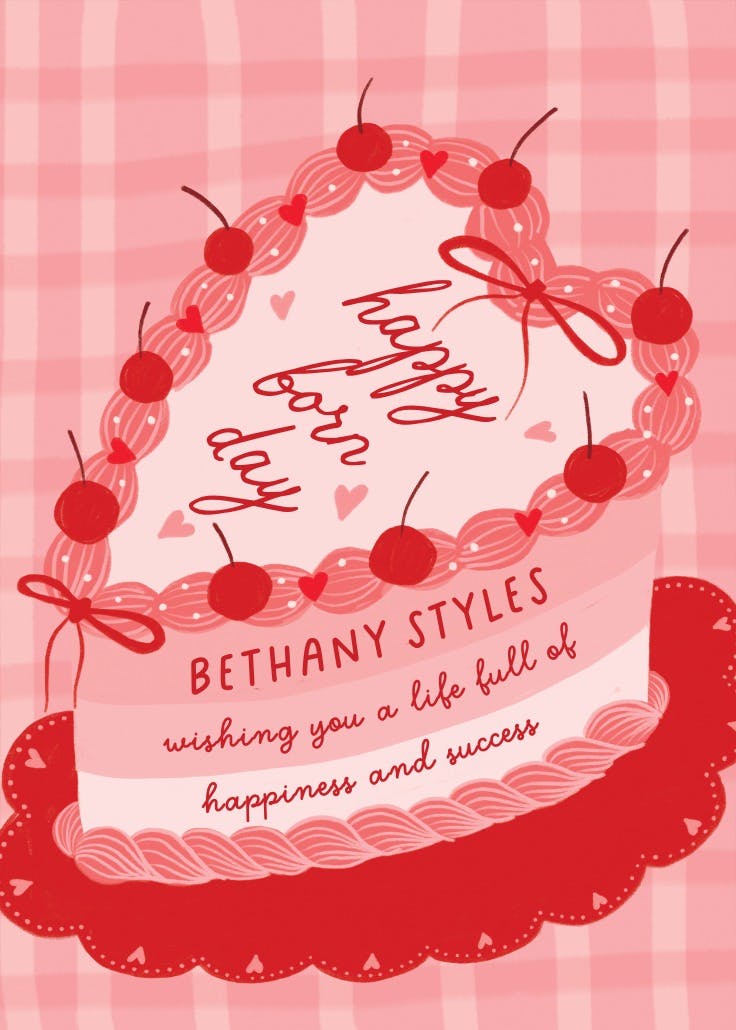 Dessert first - tarjeta de cumpleaños