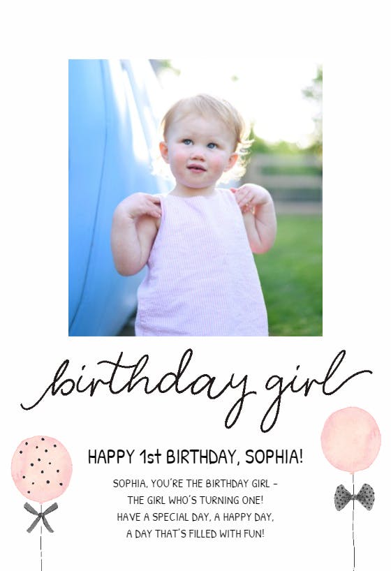 Soft balloons - happy birthday card