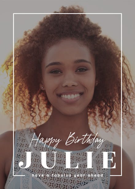 Fabulous year - birthday card