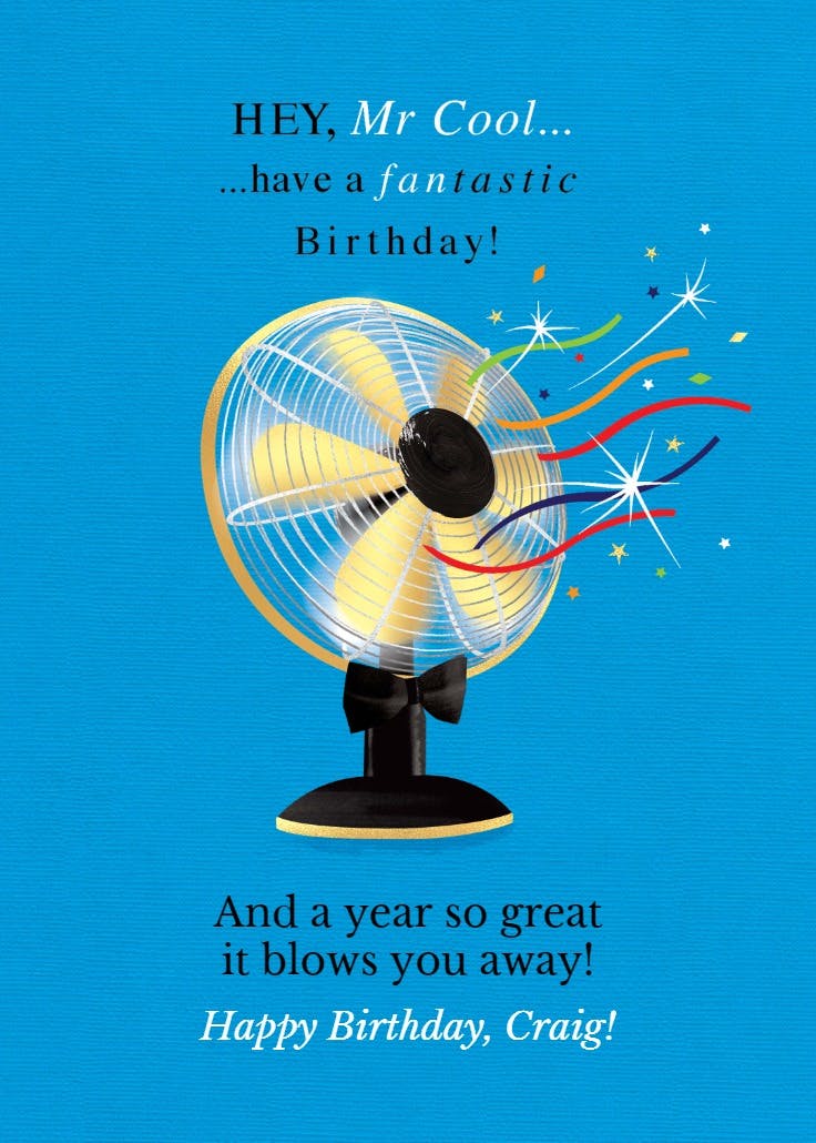 Fantastic fun - birthday card