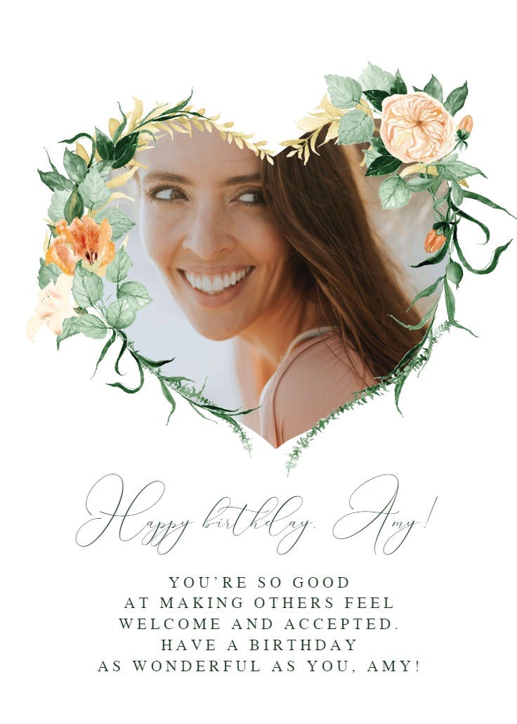 Featured flowers - birthday card