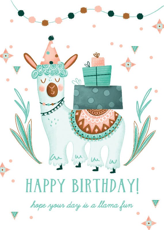 Fiesta for you - happy birthday card