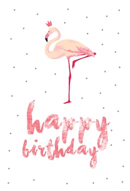 Flamingo birthday - Free Birthday Card  Greetings Island