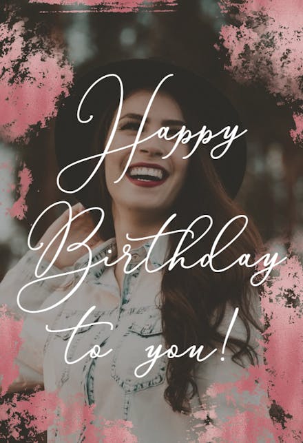 Foiled Photo - Birthday Card