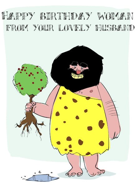 From your lovely husband - birthday card