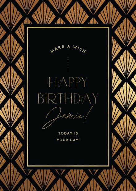 Geometric shells - birthday card