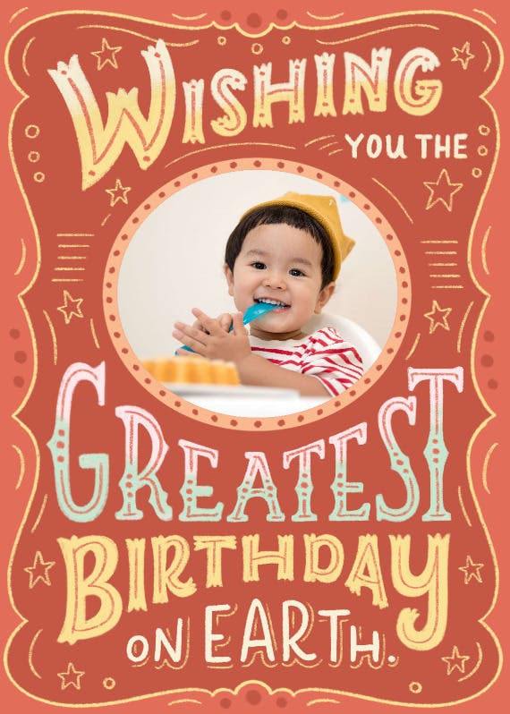 Greatest birthday - happy birthday card