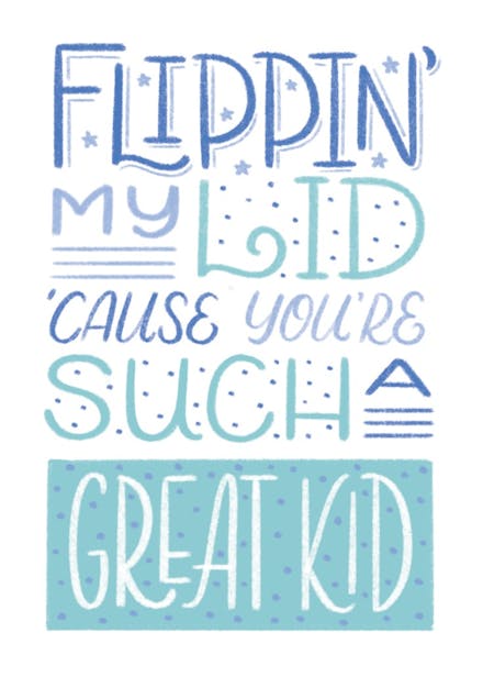 Greatness - birthday card