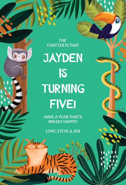 Growing Wild - Birthday Card