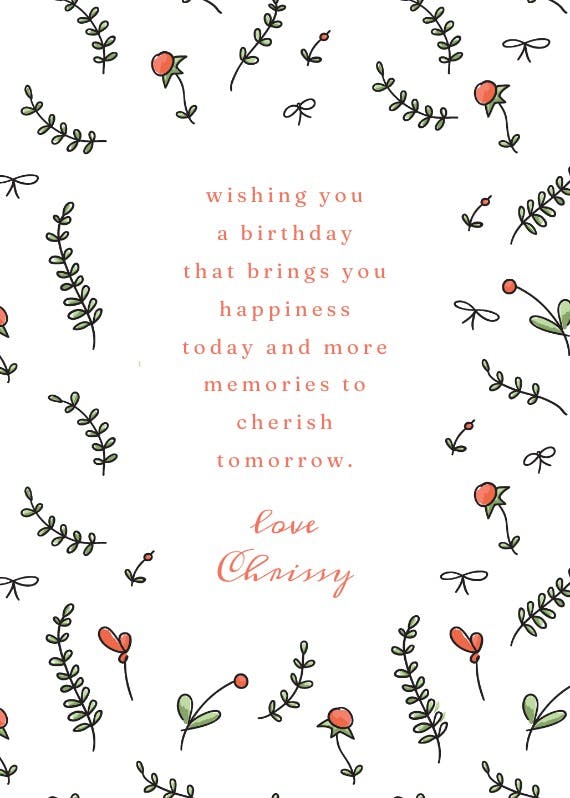 Happy birthday wishes - birthday card