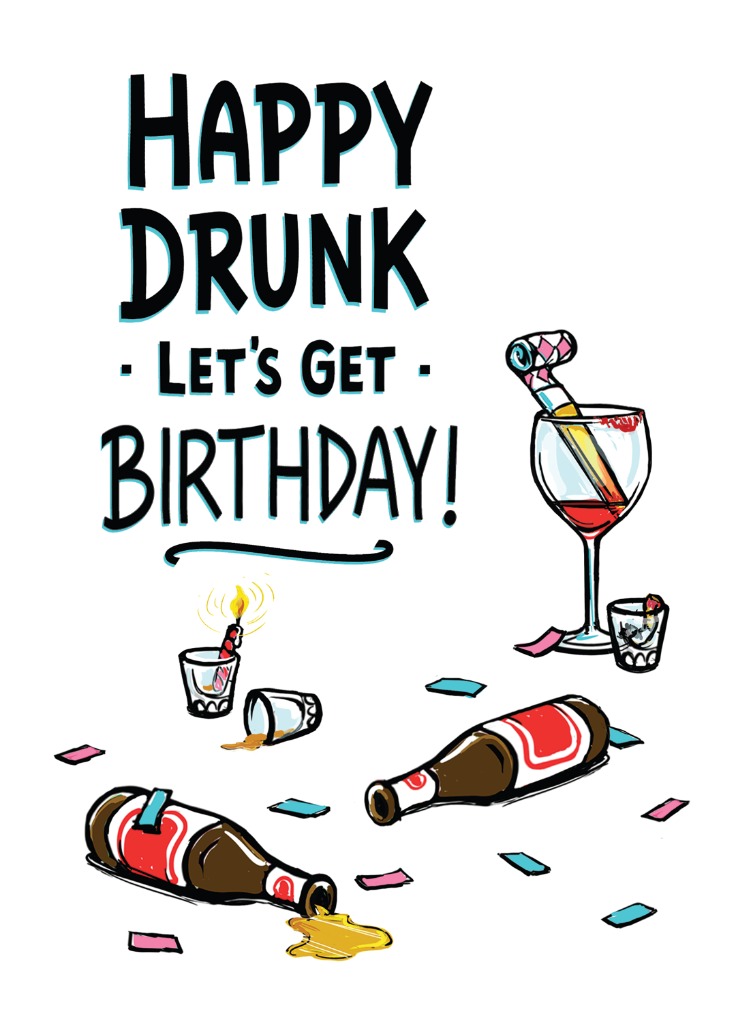 happy birthday wine ecard