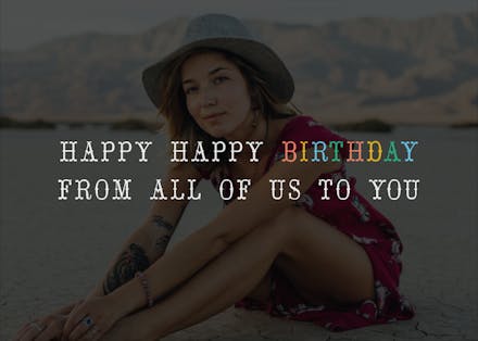 Happy Happy Birthday - Tarjeta De Cumpleaños