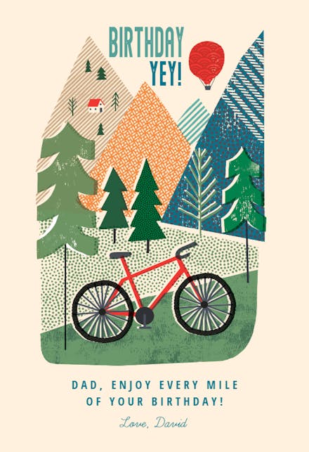 Happy Trails - Birthday Card