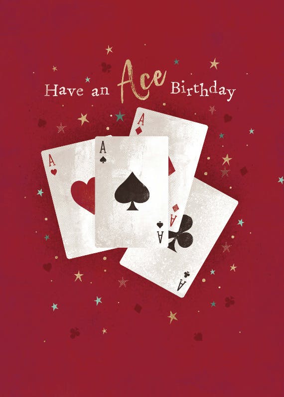 Have an ace birthday -  tarjeta de cumpleaños
