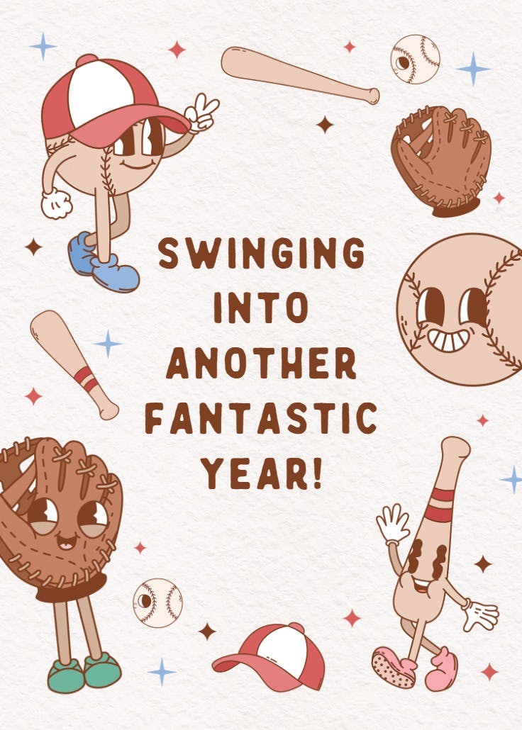 Hey, batter batter - birthday card