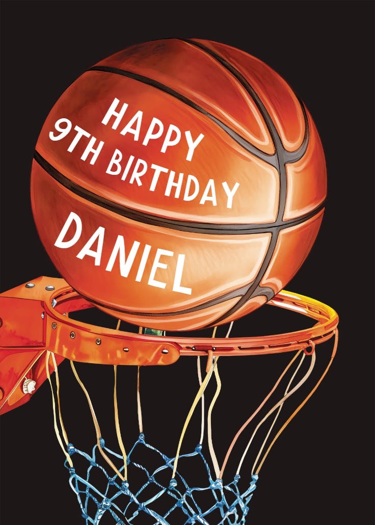 Hoop dreams - birthday card