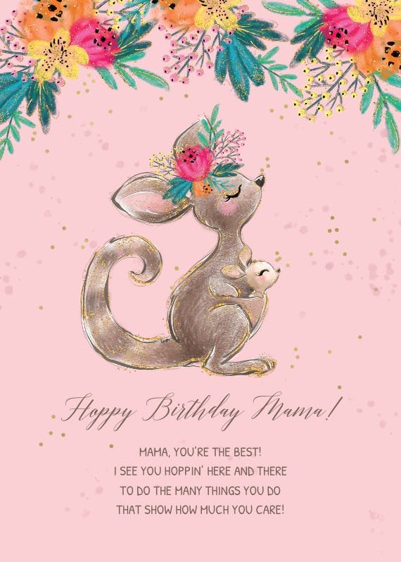 Hoppy birthday duo - birthday card