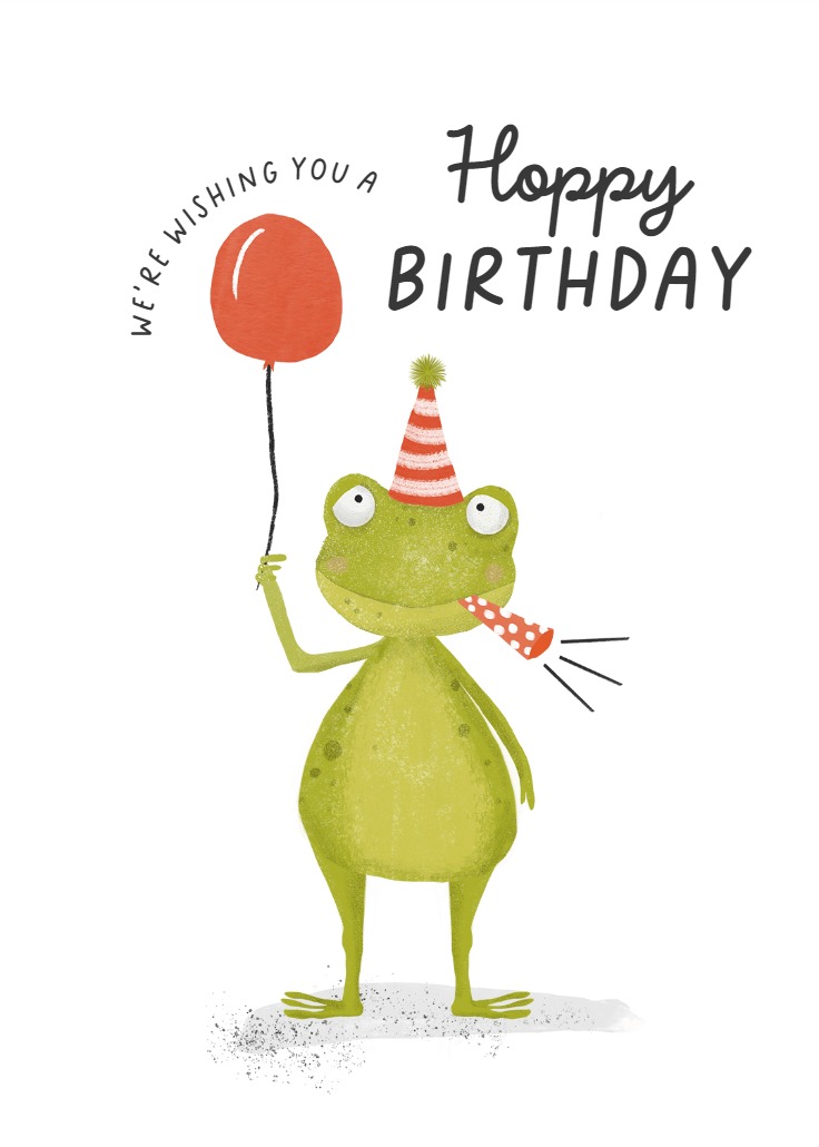 Hoppy frog - Birthday Card (Free) | Greetings Island