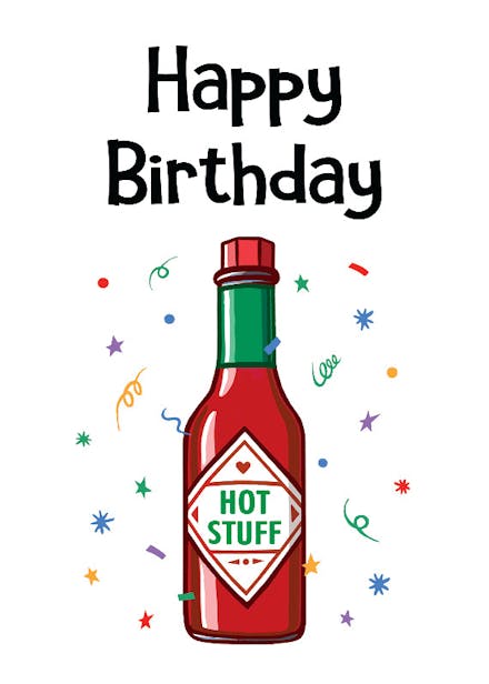 Starbucks Birthday Card - Happy Birthday Hot Stuff