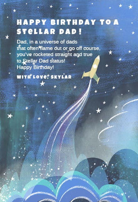 Launched - Birthday Card