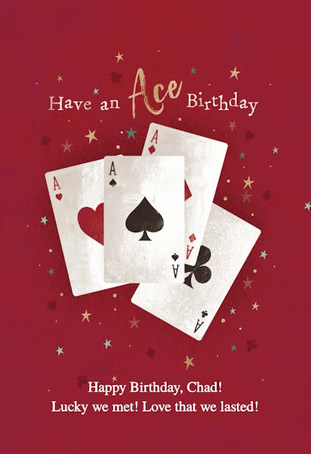 Lucky Draw - Birthday Card