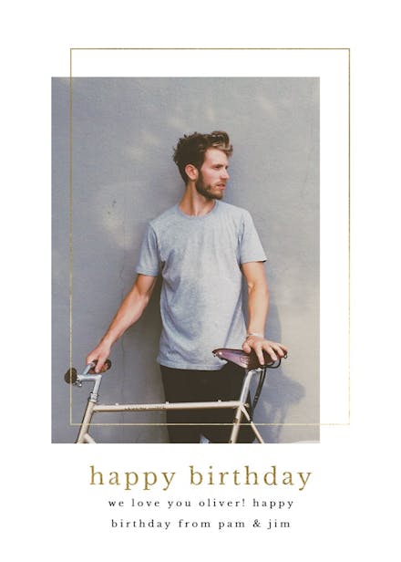 Lux photo frame - birthday card