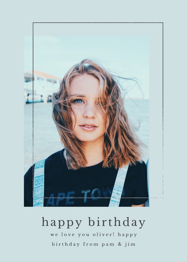 Lux photo frame - Birthday Card | Greetings Island