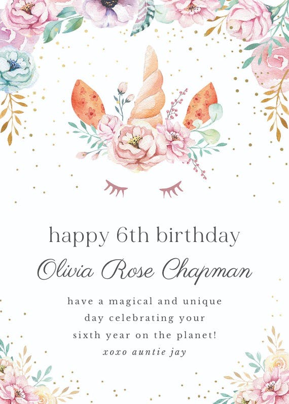 Magical moments -  free birthday card