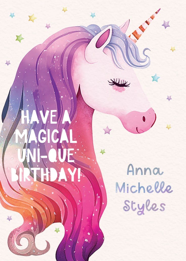 Magical moments - birthday card