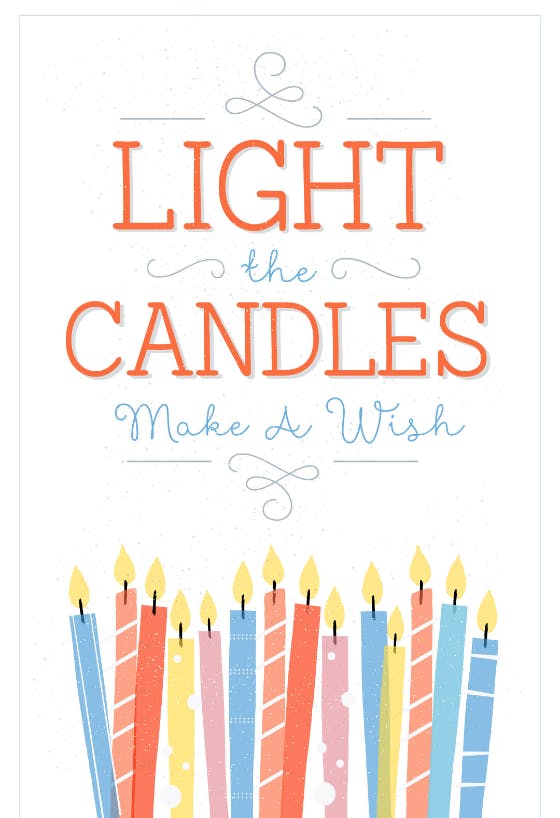 Make a wish -  tarjeta de cumpleaños gratis