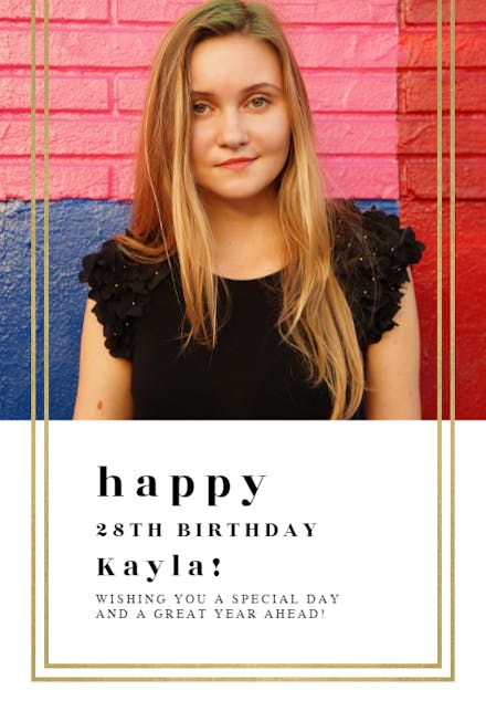 Modern Motif - Birthday Card