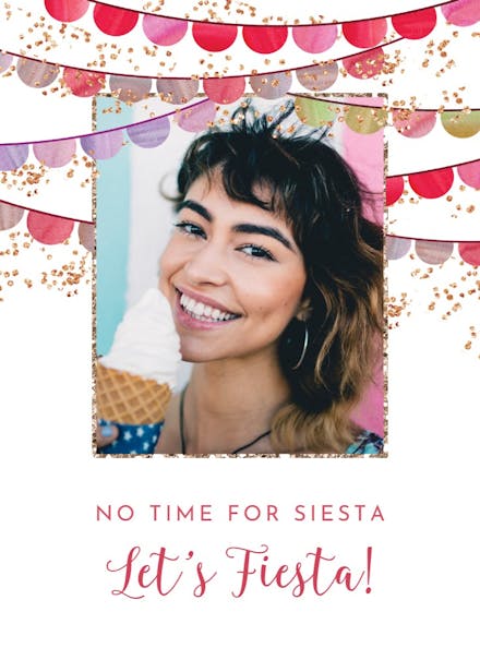 No time for siesta - birthday card