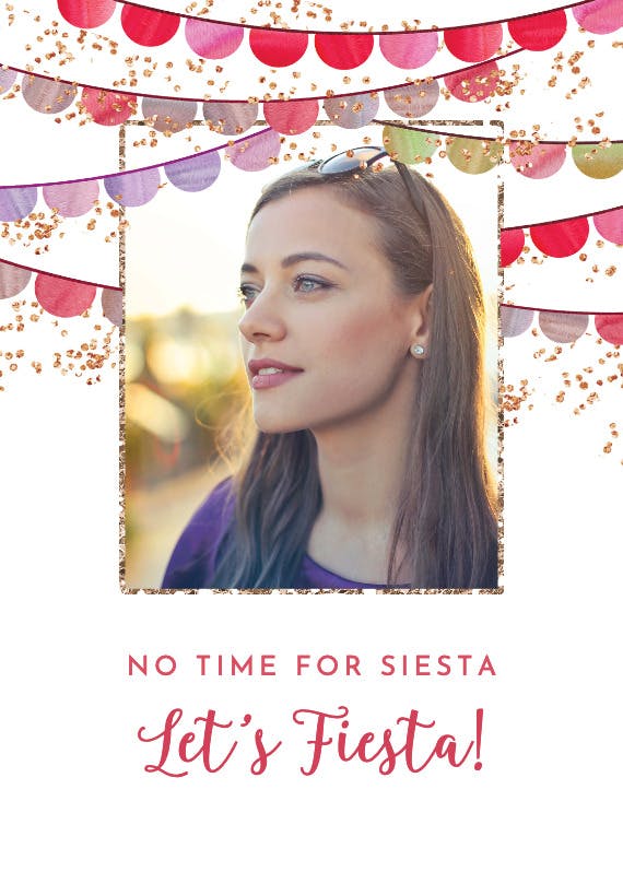 No time for siesta - birthday card