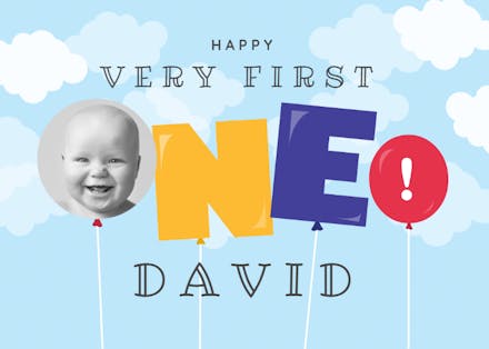 Numero Uno - Tarjeta De Cumpleaños