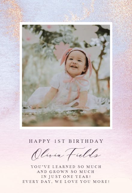 Ombre - Birthday Card