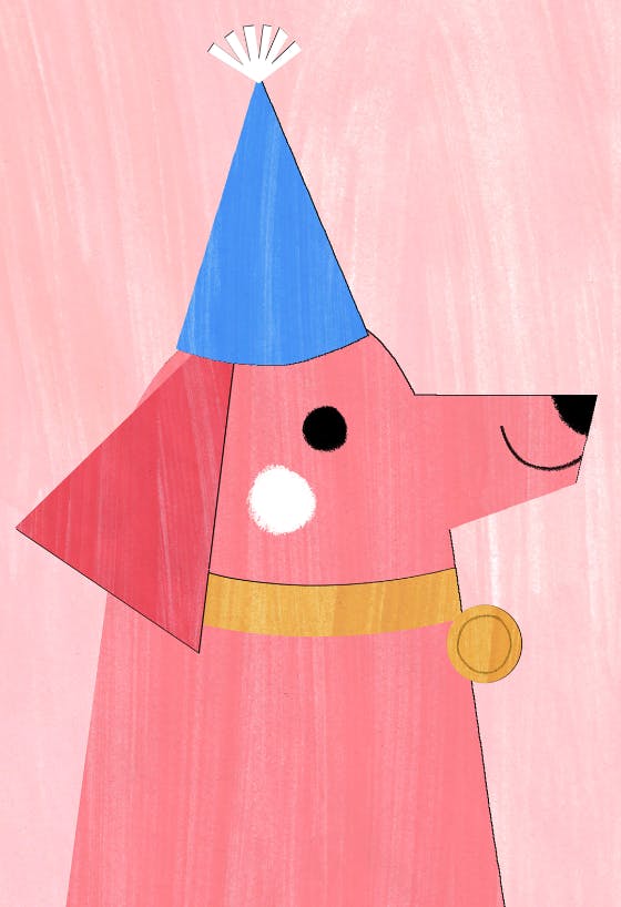 One happy dog - birthday card