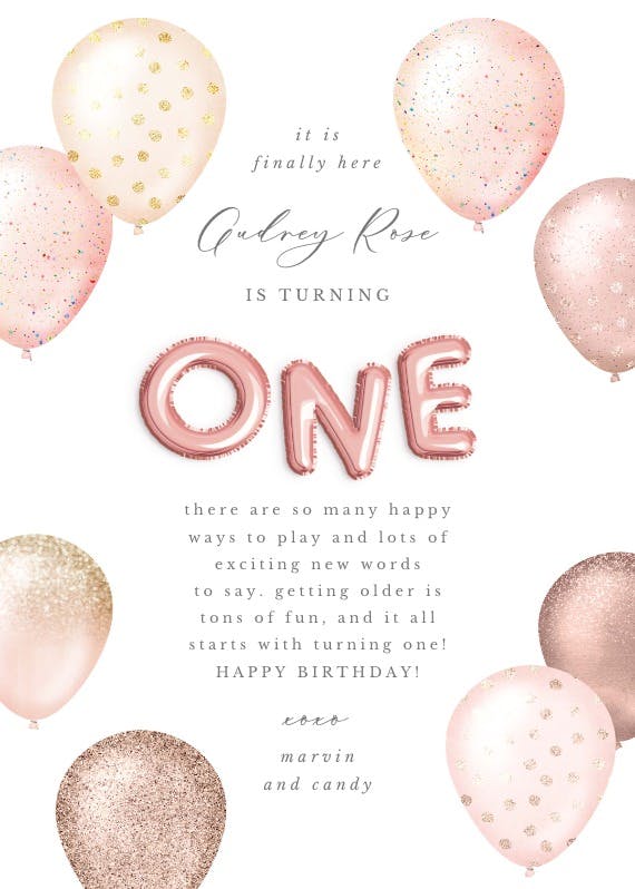 One way - happy birthday card