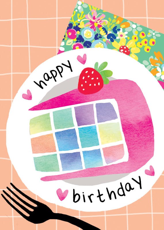 Party plating -  free birthday card