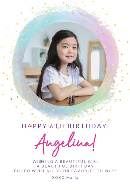 Pastel Palette - Happy Birthday Card