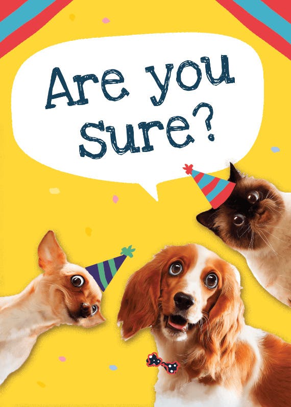 Pet circle - happy birthday card