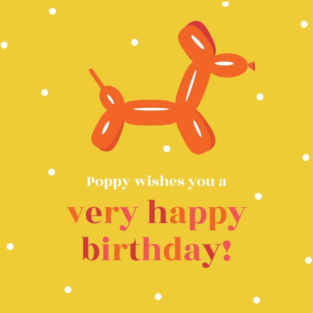 Pop art - happy birthday card