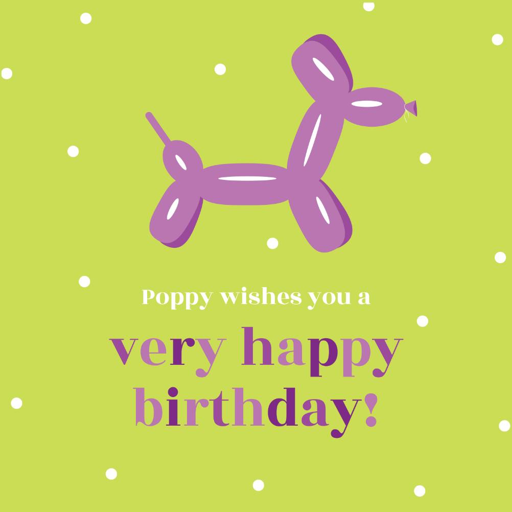 Pop art - birthday card