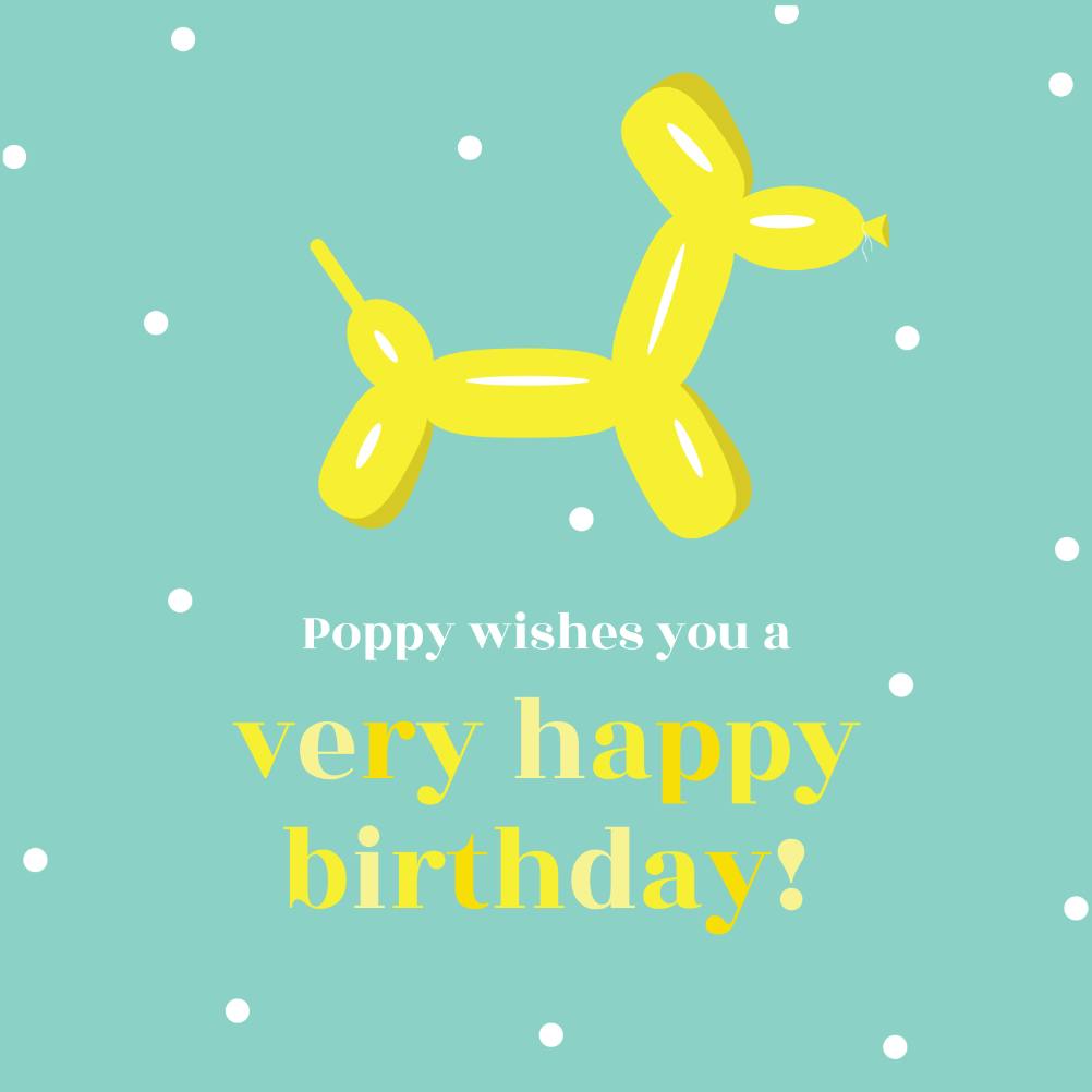 Pop art - happy birthday card